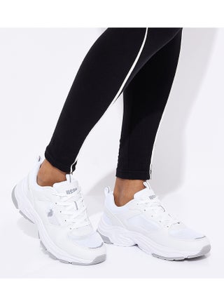 أحذية رياضية نسائية من U.S. Polo Assn. SORLEY GLB 6FX بنعل سميك - أبيض وذهبي - view 5